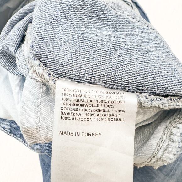 Ragged Plaid Patterned Denim Jeans RJSS21010010DN SIZE 28 - Picture 5 of 11